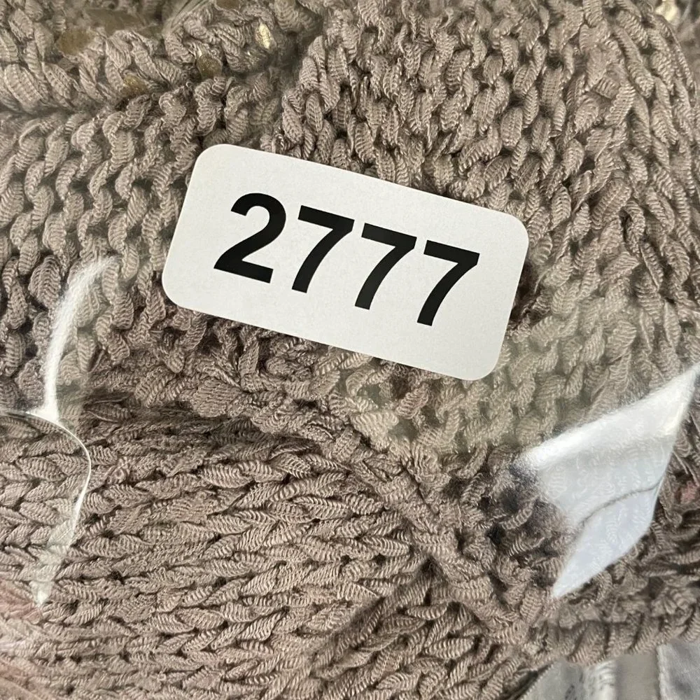 Chico's Sz 2/ US Sz L Bronze Single Button Front Open Knit Cardigan‎ Sweater